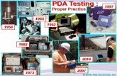 PDA Testing : 1997 Proper Practice