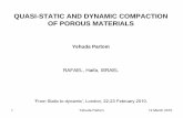 QUASI-STATIC AND DYNAMIC COMPACTION OF POROUS …