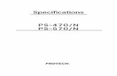Speciﬁcations PS-470/N PS-570/N - NIPROS