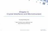 Chapter 3. Crystal Interfaces and Microstructure