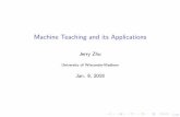 Machine Teaching and its Applications