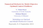 Numerical Methods for Multi-Objective Optimal Control Problems