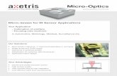 Micro-lenses for IR Sensor Applications