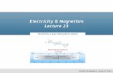 Electricity & Magnetism Lecture 23