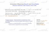 University of Wyoming King Air and Cloud Radar. - Atmospheric