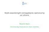 Multi-wavelength extragalactic astronomy at UGent