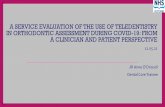 A SERVICE EVALUATION OF THE USE OF TELEDENTISTRY IN ...