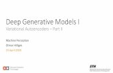 Deep Generative Models I
