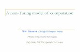 A non-Turing model of computation - IIT Kanpur