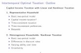 Intertemporal Optimal Taxation: Outline