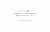 PHYS507 Lecture7:Electrostatics% SpecialTechniques:PartB 6