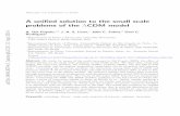 A uniﬁed solution to the small scale problems of the ΛCDM ...
