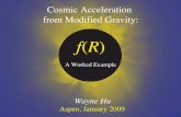Cosmic Acceleration from Modified Gravity