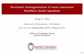 Stochastic homogenization of some nonconvex Hamilton ...
