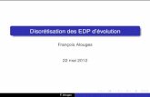 Discrétisation des EDP d'évolution