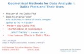 Geometrical Methods for Data Analysis I: Dalitz Plots and ...