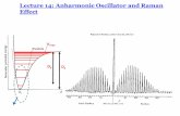 Lecture 14: Anharmonic Oscillator and Raman Effect