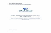 HALF YEARLY FINANCIAL REPORT 30 JUNE 2012