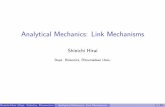 Analytical Mechanics: Link Mechanisms