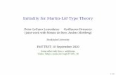 Initiality for Martin-Löf Type Theory
