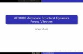 AE31002 Aerospace Structural Dynamics Forced Vibration