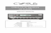 CYRUS CD Xt Signature CD PLAYER - Cyrus Audio