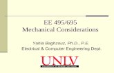 EE 495/695 Mechanical Considerations