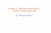 Lecture 11: Maximum likelihood IV. (nonlinear least square ...