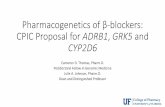 Pharmacogenetics of β-blockers: CPIC Proposal for ADRB1 ...