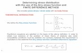 Determining stress distribution with the use of the Airy ...