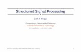 Structured Signal Processing - Institut für Mathematik