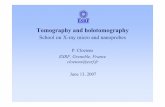 Tomography and holotomography - Northwestern University