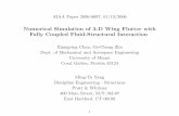 Numerical Simulation of 3-D Wing Flutter with Fully ...