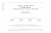 Aphex FM Pro Model 2020 Manual - SOUNDwood - Αρχικη