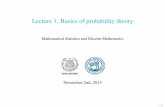 Lecture 1. Basics of probability theory