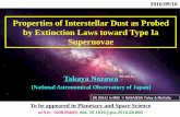Properties of Interstellar Dust as Probed by Extinction ...