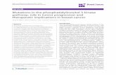REVIEW Mutations in the phosphatidylinositol 3-kinase