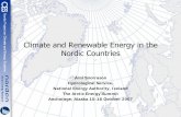 Climate and Renewable Energy in the Nordic Countries