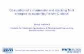 Calculation of ε martensite and stacking fault energies in ...