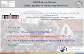 KATRIN and Mare: direct neutrino mass experiments