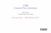 CDM [1ex]Context-Free Grammars