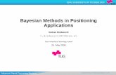 Bayesian Methods in Positioning Applications