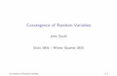 Convergence of Random Variables - Stanford University