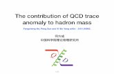 The contribution of QCD trace anomaly to hadron mass