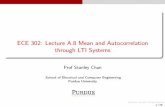 ECE 302: Lecture A.8 Mean and Autocorrelation through LTI