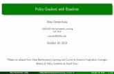Policy Gradient with Baselines - cse.buffalo.edu