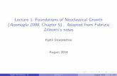 Lecture 1: Foundations of Neoclassical Growth Acemoglu ...