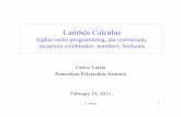Lambda Calculus - Rensselaer Polytechnic Institute