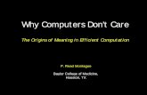 Why Computers Don't Care - SRC