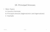 IMain Topics ACauchy’s formula BPrincipal stresses ...